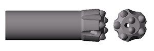 Stiftbohrkrone R25 - 43mm R