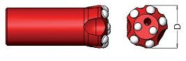 Stiftbohrkrone R25 - 33 R