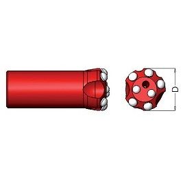 Stiftbohrkrone Konus 2 - 51mm P